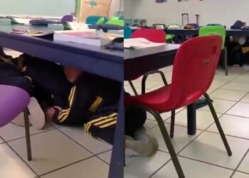Balacera desata horror en kínder de Guaymas; maestra calma a menores con canción de Taylor Swift