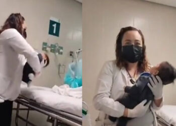 VIDEO| Por error, becaria del IMSS aplicó vitaminas en los ojos a bebé