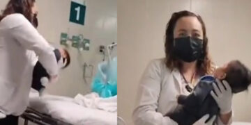 VIDEO| Por error, becaria del IMSS aplicó vitaminas en los ojos a bebé