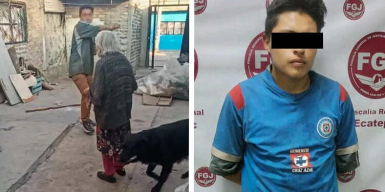 VIDEO: Detienen a sujeto por golpear salvajemente a su abuela con un tubo en Ecatepec