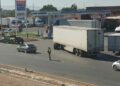 Policía Vial acordona accidente de tránsito en Carretera 57 y puente de la Delegación de La Pila