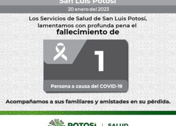 Otra defunción por Covid-19 en SLP