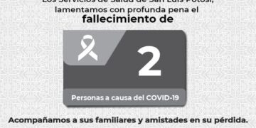SLP con dos nuevas  defunciones por Covid-19