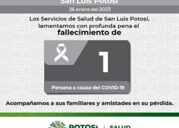 Nueva defunción por Covid-19 en SLP