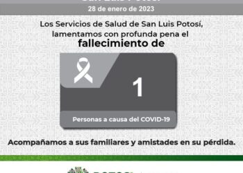 Una defunción y 98 nuevos casos de Covid-19 en SLP