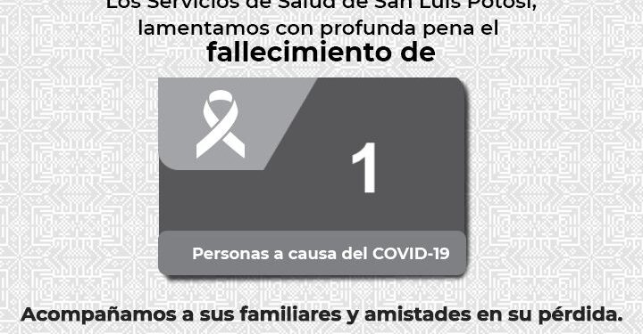 Una defunción y 98 nuevos casos de Covid-19 en SLP