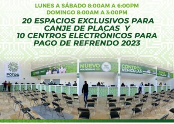 Finanzas abrirá módulos para canje de placas y refrendo anual 2023 en la Fenapo