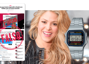 Casio advierte sobre cuentas fake a partir de la canción de Shakira