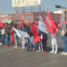 Manifestantes cierran circulación en el cruce de Av. Himno Nacional y Av. Juáre
