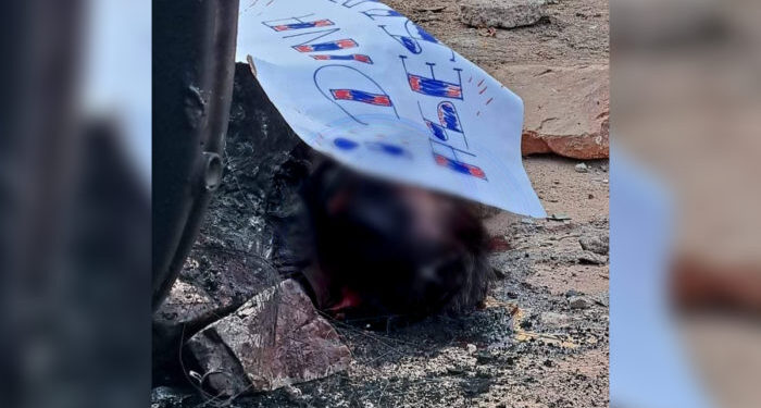 VIDEO| Queman vivo a un policía en medio de protestas en Perú