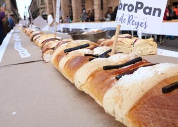 ¡Partirán la monumental! Potosinos difrutarán de 200 metros de Rosca de Reyes este 4 de enero