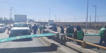 Fuertes vientos derriban pesada estructura en el Circuito Potosí