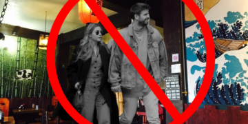 VIDEO: Corren a Clara Chía y  Piqué de un restaurante japonés; el dueño es fan de Shakira