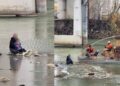 Hallaron 14 cuerpos dentro de una camioneta sumergida en un canal de Nuevo León