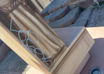 Vandalizan letras monumentales de los barrios principales de la capital