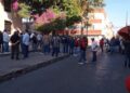 VIDEOS| Taxistas protestan en el Congreso del Estado por la competencia de Ubers