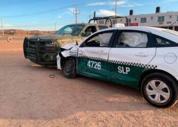 Choque múltiple dejó a 6 elementos de Ejército Mexicano heridos en Rioverde