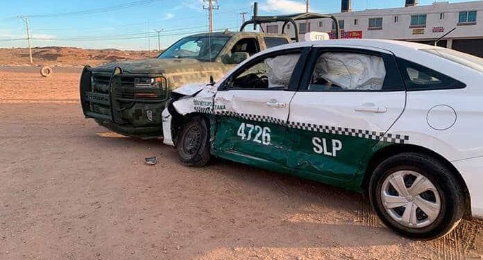 Choque múltiple dejó a 6 elementos de Ejército Mexicano heridos en Rioverde
