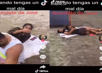 VIDEO: Dijo que iba a trabajar y su esposa lo encontró en la playa con la secretaria