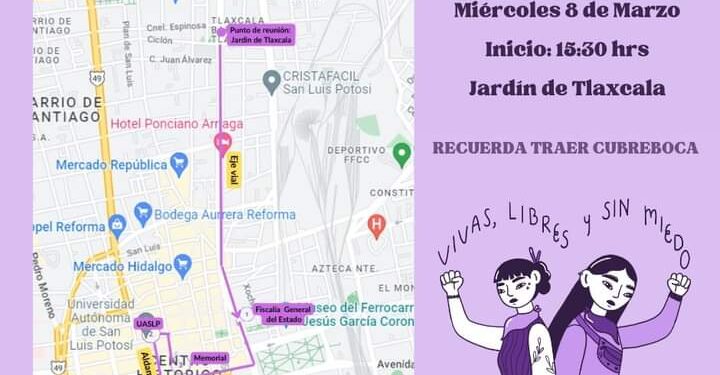 Coordinan protocolo para marcha del 8M