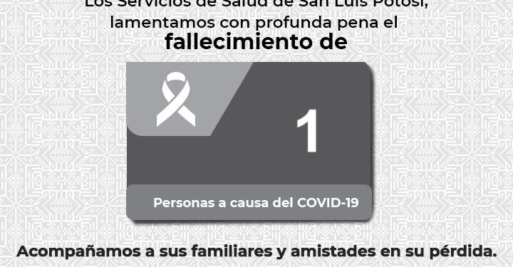 Nueva defunción por Covid-19 en SLP