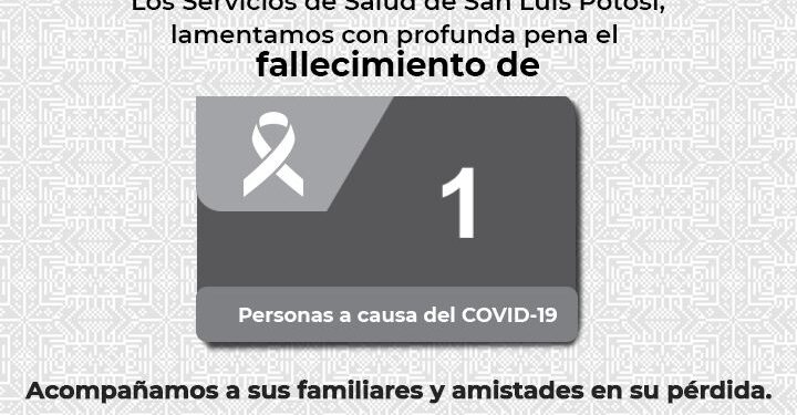 Otra defunción por Covid-19 en SLP