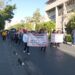 Marchan trabajadores del Hospital Central, denuncian falta de insumos y medicamentos