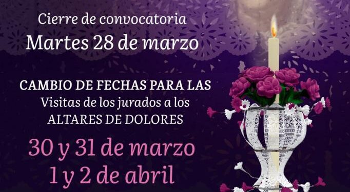 Amplían plazos para los concursos de Altares de Dolores y de elaboración y quema de Judas