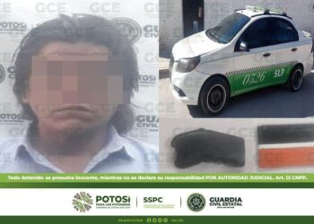 Detienen a taxista por robo a pasajeros