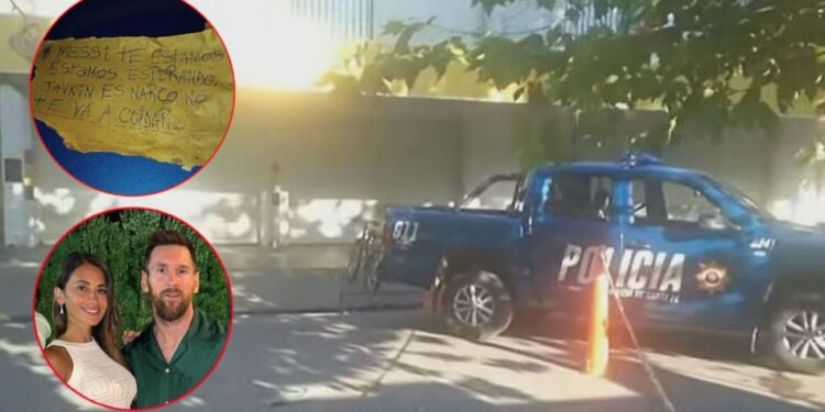 Dejan narcomensaje a Messi tras ataque a negocio de familia de su esposa