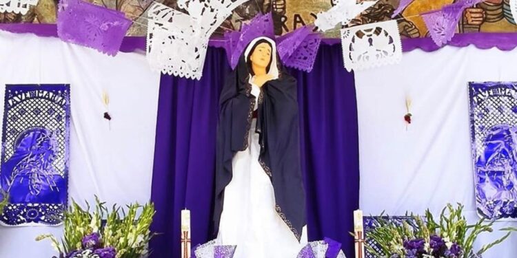 Comunidad Pame busca recursos para restaurar imágenes religiosas previo a Semana Santa