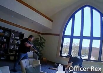 VIDEO: Momento en que abaten a la tiradora de Nashville que mató a 6 personas