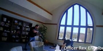 VIDEO: Momento en que abaten a la tiradora de Nashville que mató a 6 personas