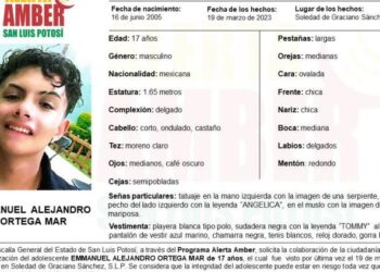 Activan Alerta Ámber para localizar a un adolescente