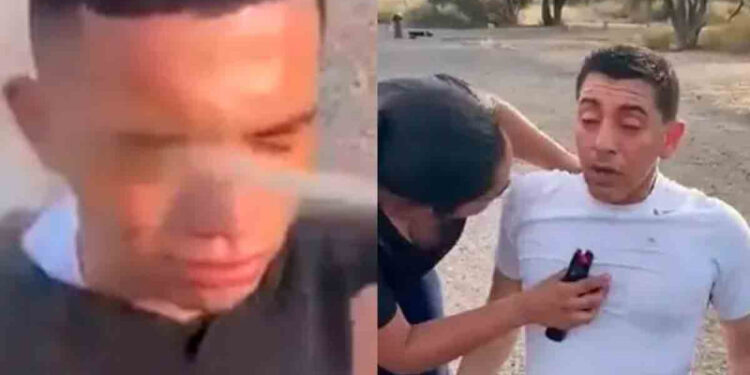 VIDEO|”Relájense, no se alteren”: Rocían gas lacrimógeno como entrenamiento a cadetes en Sonora