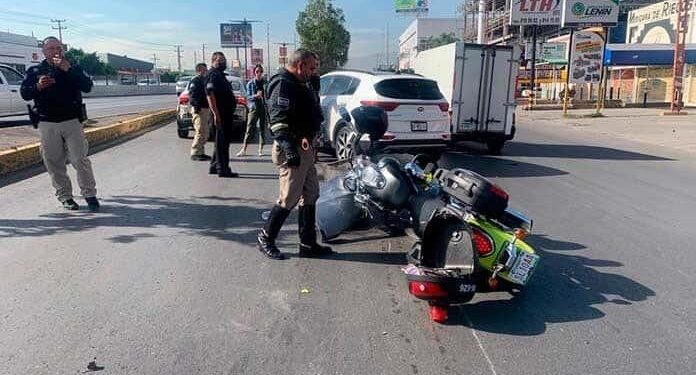 Arrollan a motopatrullero en Salvador Nava