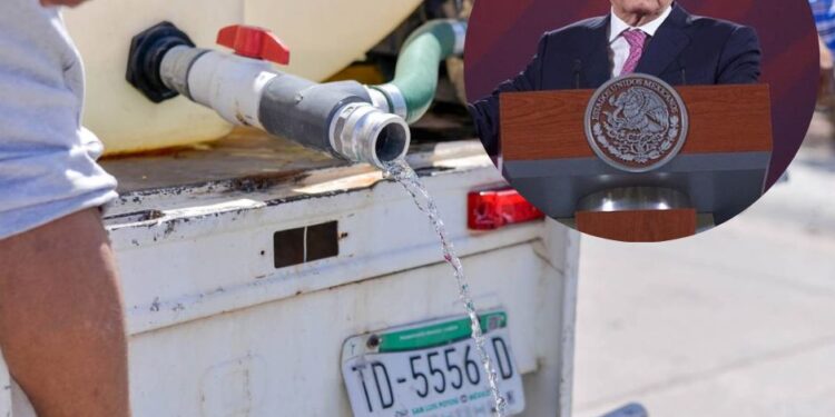 AMLO dice que el desabasto de agua en SLP no es grave