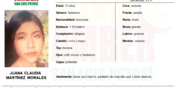 Fiscalía activa alerta amber para adolescente de Tancanhuitz
