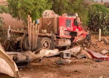 Jornalero muere aplastado por pesado tráiler