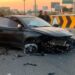 MG choca contra asta bandera y queda destrozado
