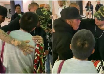 Santa Fe Klan ayudó a familia que fue a verlo a la Fenae: “les echo un rai o qué”