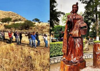Comienzan la instalación de las letras monumentales en Santa María del Río