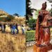 Comienzan la instalación de las letras monumentales en Santa María del Río