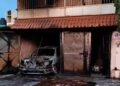 Sujetos le prenden fuego a la casa de un policía estatal