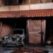 Sujetos le prenden fuego a la casa de un policía estatal