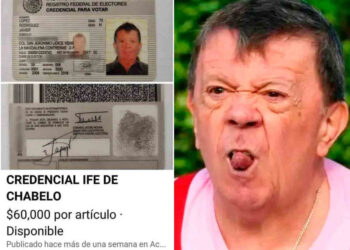 Venden credencial de elector de Chabelo en redes sociales; este es su precio