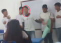 VIDEO: Alumno ataca a compañera, le entierra la pluma en la cara