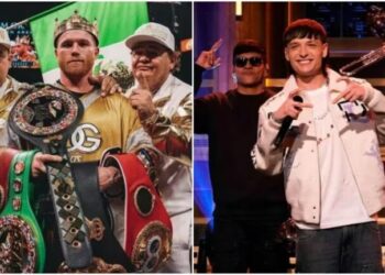 VIDEO: ¿Peso Pluma cantará el Himno Nacional en la pelea del Canelo vs Ryder? Esto sabemos
