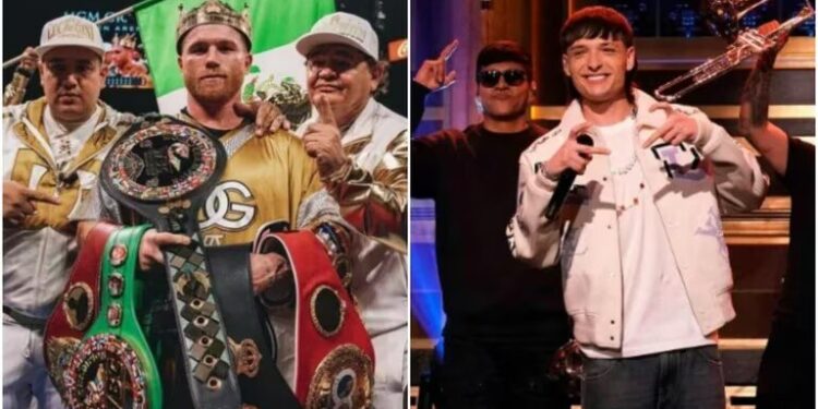 VIDEO: ¿Peso Pluma cantará el Himno Nacional en la pelea del Canelo vs Ryder? Esto sabemos