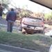 Camioneta se volcó en Río Santiago